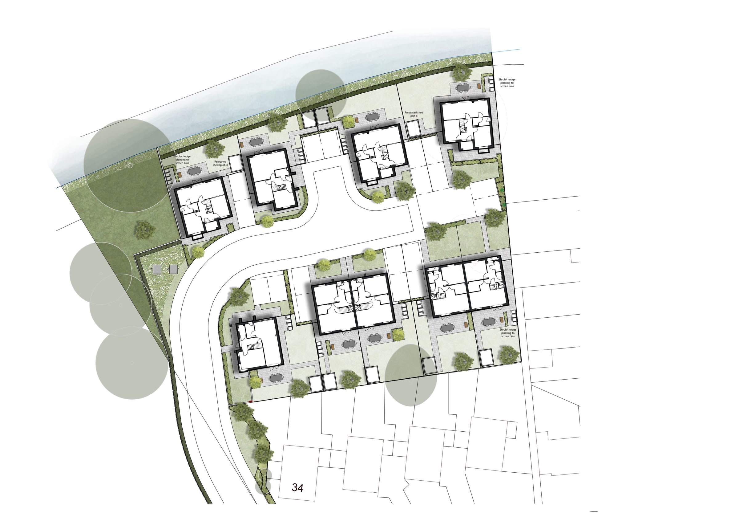 Residential development for 10 dwellings located on the bank of the Bridgewater Canal